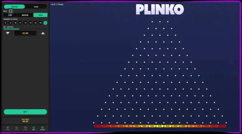 Plinko deur Betsoft